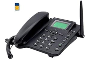 BW Téléphone avec Carte SIM GSM Fixe de Table Bureau Tim Vodafone Wind quadri-Bande