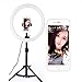 Produktbild GWJ-14 "LED Video Ringleuchte mit Spiegel, Stativ, verstellbare Heavy Duty Halterung für DSLR, iPhone & Android Smartphones - Professionelles Studiofotografie Dimmbares Beleuchtungsset für Makeup & Youtube