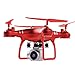 Produktbild TianranRT HJ14W Wifi Fernbedienung Steuerung RC Drohne Flugzeug Selfie Quadcopter mit HD Kamera (Rot)