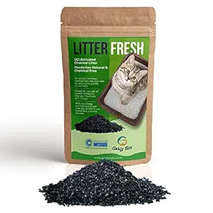 Goofy Tails Cat Litter Fresh| UCI Activated Charcoal Cat Litter Deoderiser | Natural and Chemical Free 200g