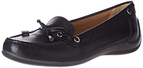 Geox D Yuki A, Mocasines para Mujer, Azul (Dk Navy), 39 EU - Geox