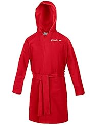 Speedo Microfiber Albornoz, Niños, Rojo (Red), 12 UK