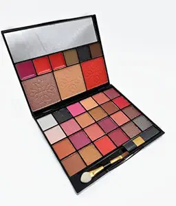 HUDA GIRL BEAUTY Lip Color/Gloss, Eyeshadow, Blush, Highlighter, Contour, Eyebrow Powder Palette, 35 in 1 Makeup Kit For Girls