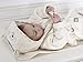 Natures Purest Organic Cotton Baby Sleepy Sheepy Bathrobe and Slippers 0-6months