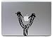 Produktbild Hellweg Druckerei Decal in deiner Wunschfarbe MacBook Air Pro 13" Fletsche Zwille Spiel Schleuder 14x16 cm Laptop Aufkleber Sticker Skin