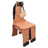 Fantasy Fields by Teamson Happy Farm Childrens Wooden Playtime Farm Yard Chair - Pony TD-11324A2-PONY