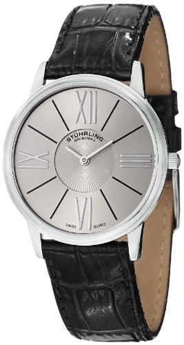 Stuhrling Original 533.02 Herren-Armbanduhr Analog Quarz Leder
