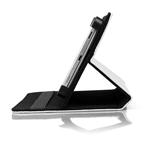 OOH!COLOR® Weiß UNIVERSAL Tablet Tasche für jeden 10 Zoll Bildschirm Tablet mit SFO004 Fußball Sport Motiv Hülle Kunstleder Muster Flip Case mit Standfunktion - 5