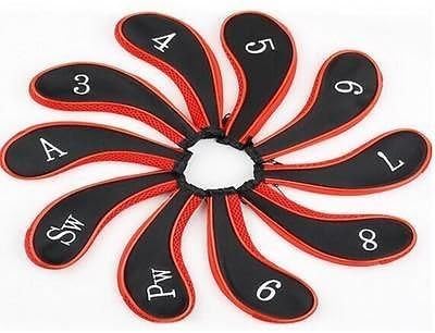 ValueWay Golf Iron Covers - Head Club Heads Protector Wedge Headcovers Long Neck