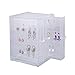 Discoball Clear Acrylic Earrings Holder 3 Panels Earring Display Jewellery Organiser - Holding Up To 120 Pairs Earrings Stud Storage