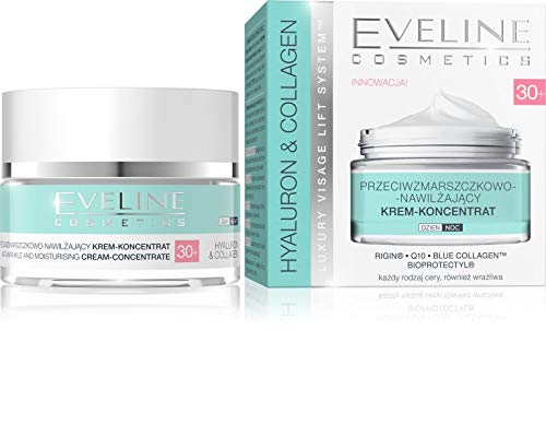 Eveline HYALURON & COLLAGEN Anti - Wrinkle Face Cream - Concentrate 30+ 50ml