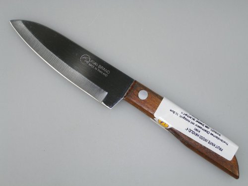 [ #503 ] KIWI Thailand Obstmesser mit Holzgriff 19cm / Messer