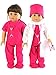 Produktbild Hot Pink Doctor Or Nurse 7 Pc Set | 18 Inch Doll Clothes Damen | Complete with White Doll Lab Coat, Face Mask, Medical Shoe Covers, Cap, Stethoskop, and Scrubs