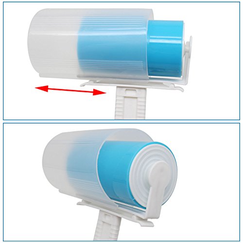 Xcellent Global Tierhaar Entferner Roller Wiederverwendbarer Klebriger Picker Set 4 Stück Waschbar Tragbar Reiniger Fussel Roller, Blau HG162 - 2