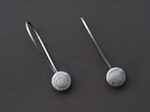 Decorative magnetic tie backs for curtains silver