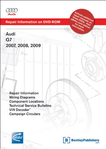 Preisvergleich Produktbild Audi Q7 2007, 2008, 2009: Repair Manual on DVD-ROM