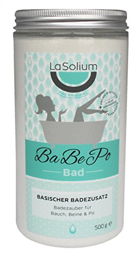 BaBePo-Bad von LaSolium – Badezauber für Bauch, Beine und Po – anregendes Basenbad mit hochwertiger grüner Mineralerde – belebender basischer Badezusatz bei Cellulite/ Bindegewebsschwäche – Natürliche Hautpflege – Dermatologisch getestetes basisches Badesalz.