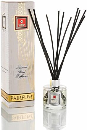 PAIRFUM Natural Reed Diffuser - Long-lasting & Healthy - Beautiful Perfumes that Compliment You - Fragrances for 3-5 months (100 ml) Perfume: Blush Rose & Amber - with Black Reeds