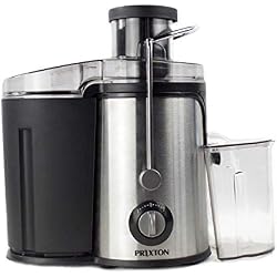 PRIXTON - Centrifugeuse Extracteur de Jus / Extracteur de jus de Fruits et Légumes, Puissance 600 W, Lames puissantes, 2 vitesses différentes, Conçues en Acier Inoxydable et Plastique de qualité