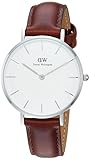 Daniel Wellington Damen Analog Quarz Uhr mit Leder Armband DW00100187