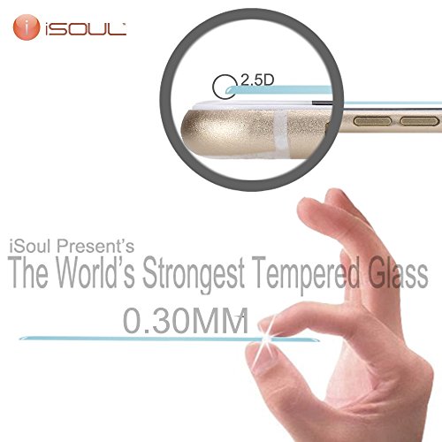 iPhone 7 Plus Screen Protector [2 Pack] iSOUL iPhone 7 Plus Tempered Glass [3D Touch Compatible 0.2mm Thickness / 9H Hardness Rating]