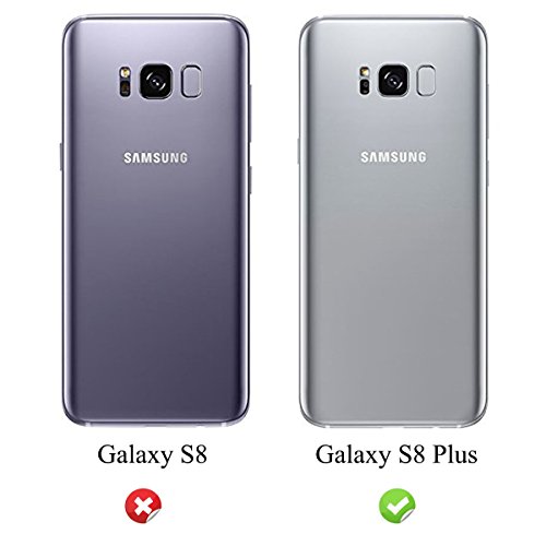 Galaxy S8 Plus Hülle, Ukayfe Double Hülle für Samsung Galaxy S8 Plus Handyhülle Glänzend Glitzer Kristall Stoßdämpfend Transparent Full Body Beidseitiger 360°Schutz Schutzhülle Touchscreen TPU Silikon Dünne Case Cover Front Back Komplette Gehäuse Housing Handytasche Schale Bumper (Rosa) - 3