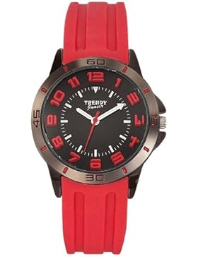 Trendy Junior Unisex-Armbanduhr Analog Silikon schwarz KL208