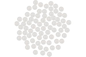 Milageto 350pcs 10mm Vetro Trasparente Biglie Perline Palla per, 100pcs- 8mm