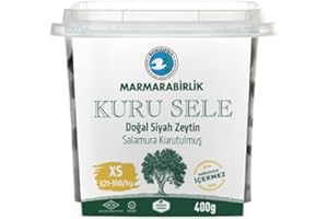 TADIM MARMARABIRLIK - Kuru Sele - Natural Dried Black Olives XS - 400g