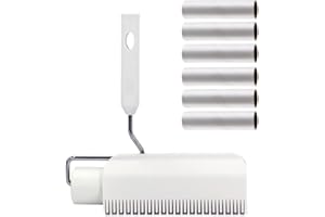 Dragon Slay Grand Rouleau Anti-Peluches de 16 cm avec Housse coulissante pour enlever Les Poils d'animaux, Extra Collant pour Poils de Chat, Poils de Chien, 420 Feuilles (Rouleau + 6 recharges)