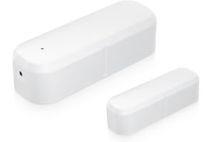 YASORN eMylo Smart Door Magnetic Sensor, Zigbee Door & Window Intrusion Detection Alarm, Tuya Life/Smart Life Compatible, Apps Notificaciones en Tiempo Real, Volumen Ajustable, Temporizador, Requiere Hub