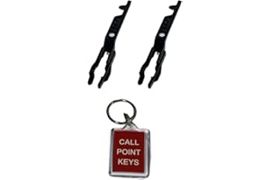 KAC Call Point Break Glass Fire Alarm Test Key / SC070 BUNDLE with DADD-E CALL POINT KEY RING – Available with 1/2/3/5/10 keys (2)