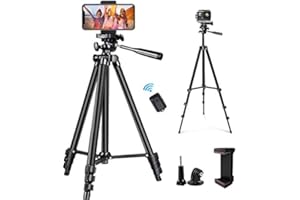 Handy Stativ, ZETONG 127cm Smartphone Stativ mit Fernauslöser and Halterung Dreibeine Stative Fotostativ für iPhone/Galaxy/Huawei Leichtes Kamera