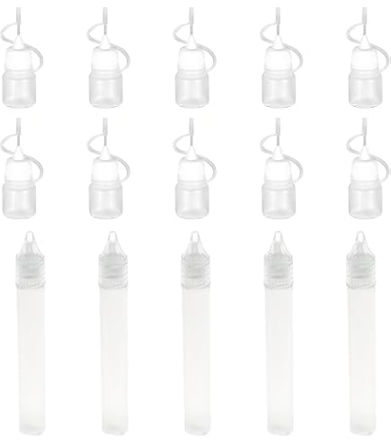 Set 6 Flaconi Con Aghi Dosatori - Bottiglie Per Colla E Liquidi, Ideale Per Fai-da-te - Foto 11