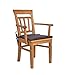 Produktbild BFK Möbel Collection Beverly Armlehnstuhl mit Sitzkissen  Holz braun 55x60x94 cm