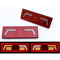 4 X Segnalatore Luce Ingombro 2 Led 12v Rosso Camion Roulotte - Foto 9