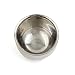 sourcingmap® Silver Tone Stainless Steel Travel Beard Shaving Soap Bowl Mug Container Shave Tool for Men