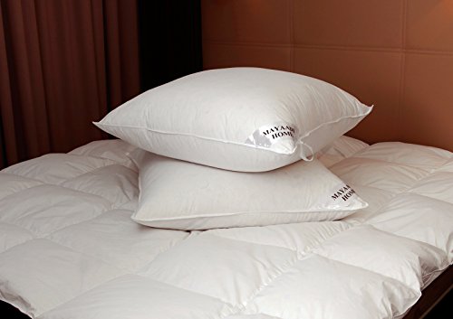 MA12 Kopfkissen 80×80 cm Daunenkissen Kissen 100% Federn 2000 Gr - 2