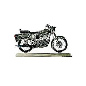 ROYAL ENFIELD BULLET 500 2D SCALE MODEL GREEN