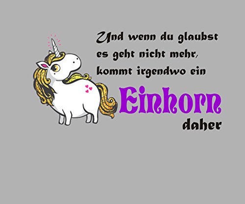 Mousepad / Mauspad " Und wenn du glaubst es geht nicht mehr kommt irgendwo ein Einhorn daher " Mousepad - lustige mousepads - Geschenkartikel - Computerzubehör