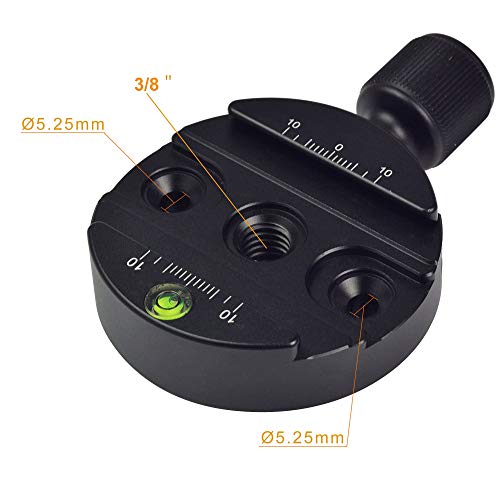 Tornillo de Cierre rápido Mengs® DM-60 3/8 Pulgadas, Compatible con Arca-Swiss