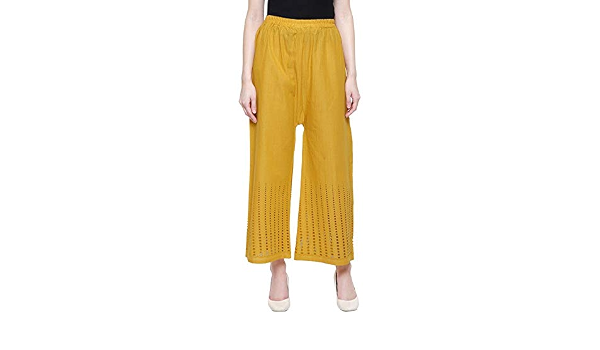 Embroidred Cotton Rayan Chikan Plazo 