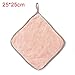 Produktbild CAheadY Kitchen Hanging Coral Fleece Geschirrreinigungstuch Soft Wipe Sponges Rag - Hellrosa