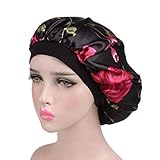 Material: satinado Ogquaton Banda elástica Transpirable Satén para Dormir Gorro de Ducha Gorro para la pérdida del Cabello