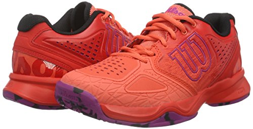 Wilson Damen Kaos Comp W Radiant.R/Coral Punc/Pk Tennisschuhe - 5