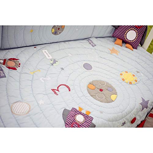 Preisvergleich Produktbild Bizzi Growin Bettwäsche-Set für Kinderbett und Kinderbett, Motiv Faraway Universe