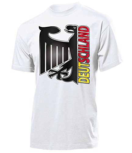 Deutschland Germany Fan t Shirt Artikel 1015 Fuss Ball Welt Europa Meisterschaft EM 2020 WM 2022 Team Trikot Look Flagge Fahne Männer Herren XL