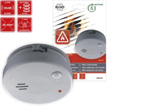 ELRO RM205 Mini-Rauchmelder / Rauchwarnmelder mit 5-Jahres Lithium Batterie - 2