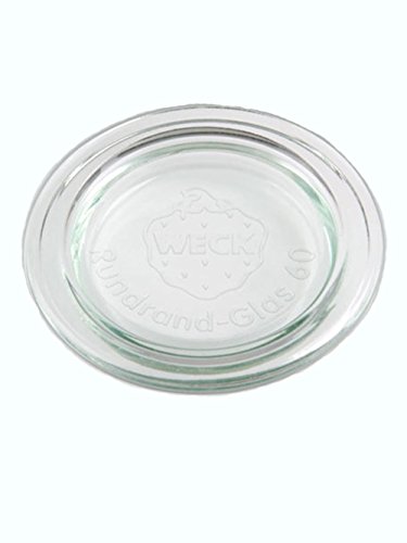 10er Set Weck Ersatzdeckel 60 mm inkl. ( 10 Etiketten von Weck ) zum Beschriften Bedrucken Haushaltsetiketten für 80 ml 140 ml 160 ml 220 ml Saftflaschen Tulpengläser Einmachgläser Sturzgläser Weckgläser - 3