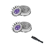 BigbigWo 2pcs Dual Blade Shaver Heads Replacement with Cleaning Brush for Philips Shaver PQ202 PQ203 PQ205 PQ206 PQ207 PQ208 PQ210 PQ211 PQ212 PQ215 PQ216 PQ217 PQ218 PQ219 PQ222 PQ225 PQ226 PQ227 PQ228 PQ229 PQ256